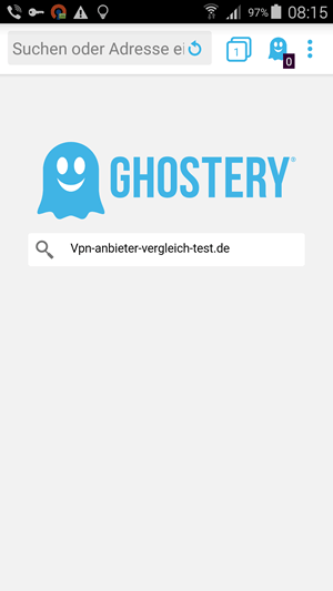 Ghostery Browser für Android