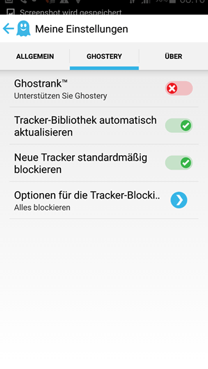 Ghostery Browser für Android