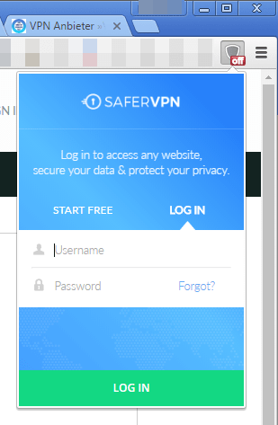 SaferVPN fuer Google Chrome 1