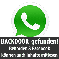Whatsapp Backdoor gefunden!