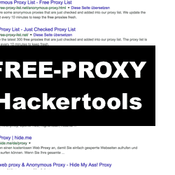 FREE Proxy als Hackertool