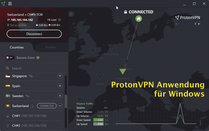 Die besten VPN-Anbieter für Windows 2024 ¦ Test & Erfahrungen 10 ProtonVPN Anwendung für Windows