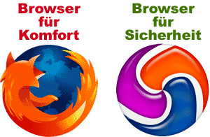 Zwei Browser erhöhen die Sicherheit