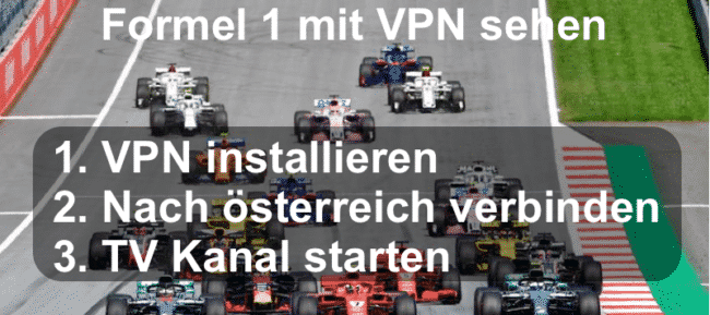 Formel 1 mit VPN streamen (Österreich)