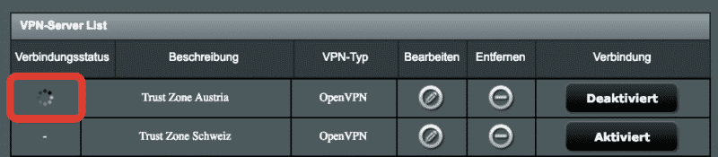 VPN Verbindung: endlose Verbindungsdauer