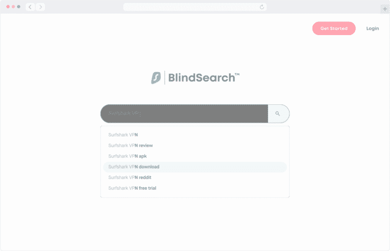BlindSearch™ von Surfshark VPN