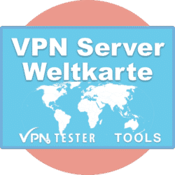 VPN Server Standortkarte