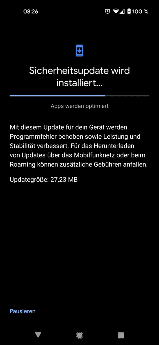 Android Update Jänner 2021