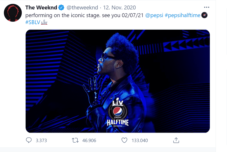 The Weeknd Super Bowl 2021