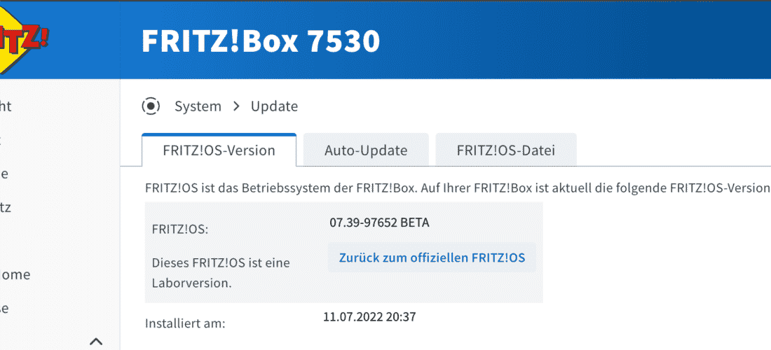 Fritzbox Wireguard Update