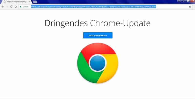Dringendes Google Chrome Update erforderlich!