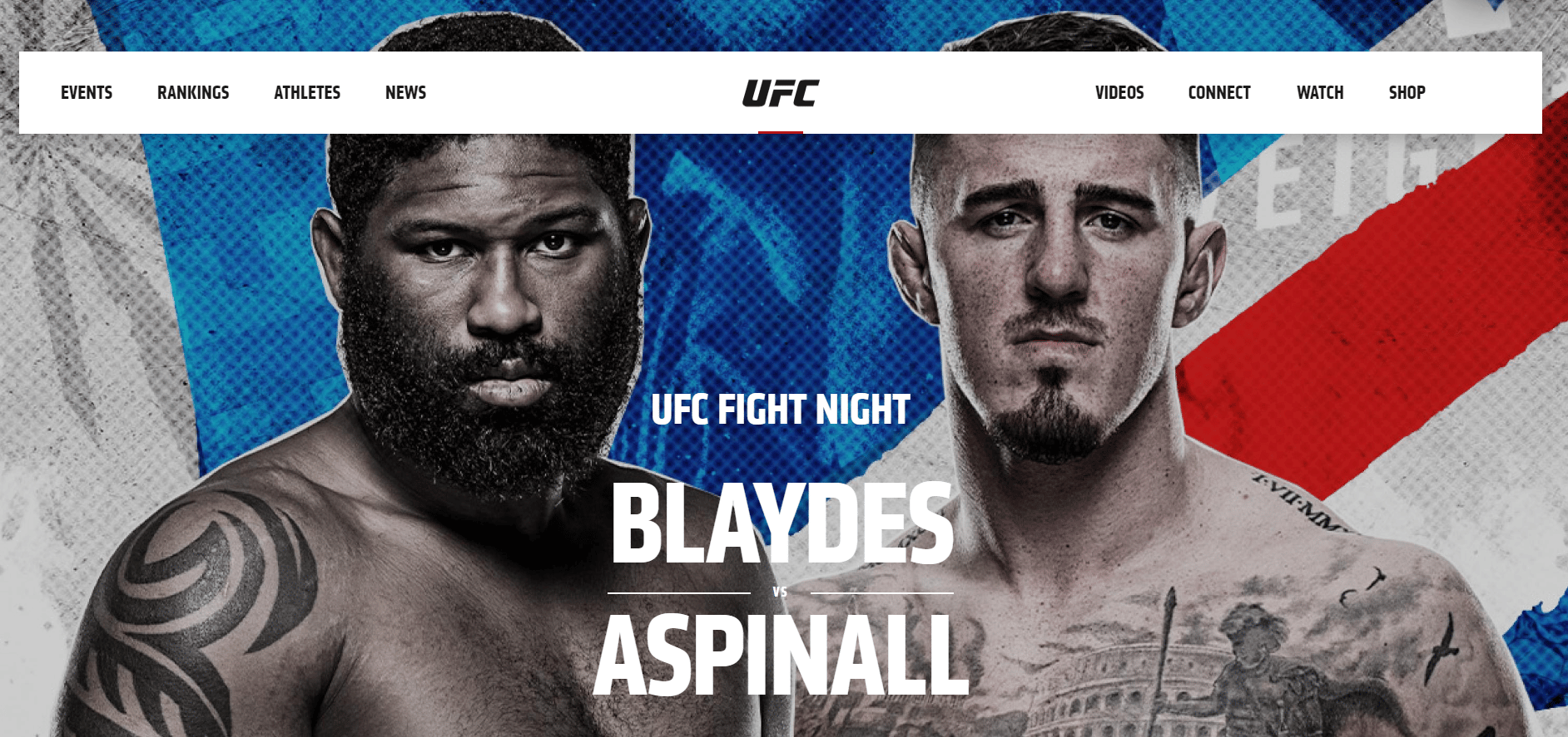 UFC Fight Night Blaydes vs Aspinall