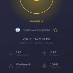 Cyberghost VPN connected