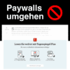 Paywalls umgehen