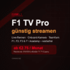 F1 TV Pro über GamsGo streamen – ab €2.75 pro Monat, offizieller Formel 1 Streaming-Dienst