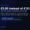 Sharing Disney+: €3.00 on GamsGo against the €6.99 extra member