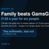 Sharing Microsoft 365: Family at €1.79 per person beats the €4.29 GamsGo slot