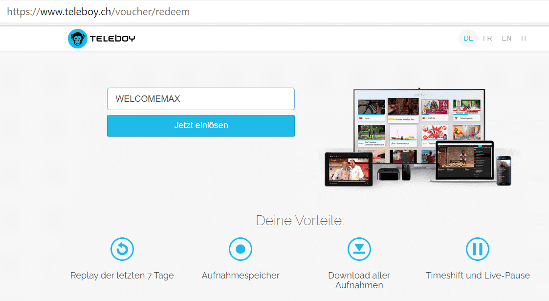 Teleboy Streaming - auch außerhalb der Schweiz! 4 Teleboy kostenlos testen